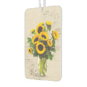 Zonnebloem boeket op baksteen luchtverfrisser (Links)