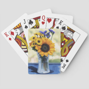 Zonnebloem Boeket Speelkaarten