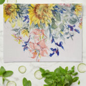 Zonnebloem Boeket Theedoek (Gevouwen)