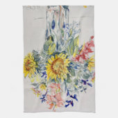 Zonnebloem Boeket Theedoek (Verticaal)