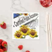 Zonnebloem Boekhouder Papieren Servetten (Insitu)
