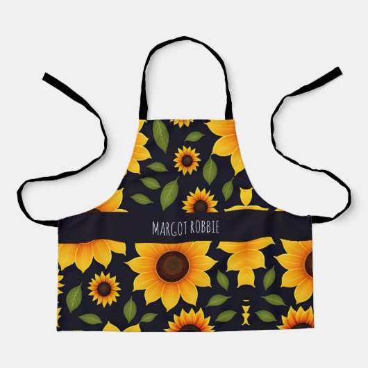 Zonnebloem Boerderij bloemmotief Schort (Voorkant)