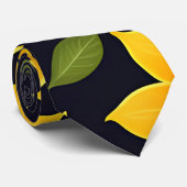 Zonnebloem Boerderij bloemmotief Stropdas (Opgerold)