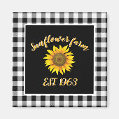 Zonnebloem boerderij magneet (Voorkant)