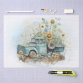 Zonnebloem Boerderij Pickup Truck Tissuepapier (Craft)