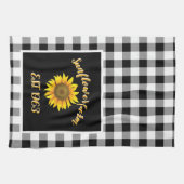 Zonnebloem boerderij theedoek (Horizontaal)