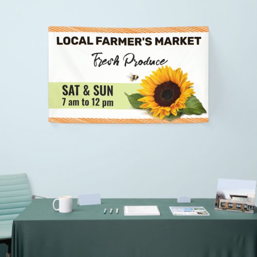 Zonnebloem Boerenmarkt Spandoek (Beurs)