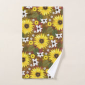Zonnebloem Bohemian Floral Bad Handdoek (Handdoek)