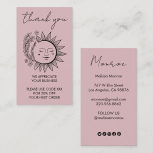 Zonnebloem Boho Chique Elegante Sociale Pictogramm Visitekaartje