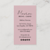 Zonnebloem Boho Line Art Elegant Chic Social Icon Visitekaartje (Achterkant)