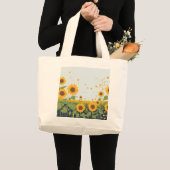 Zonnebloem Boodschappentas Grote Tote Bag (Voorkant (product))