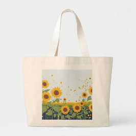 Zonnebloem Boodschappentas Grote Tote Bag