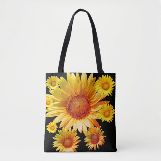 Zonnebloem boodschappentas tote bag (Voorkant)