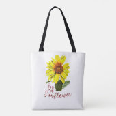 Zonnebloem Boodschappentas Tote Bag (Achterkant)