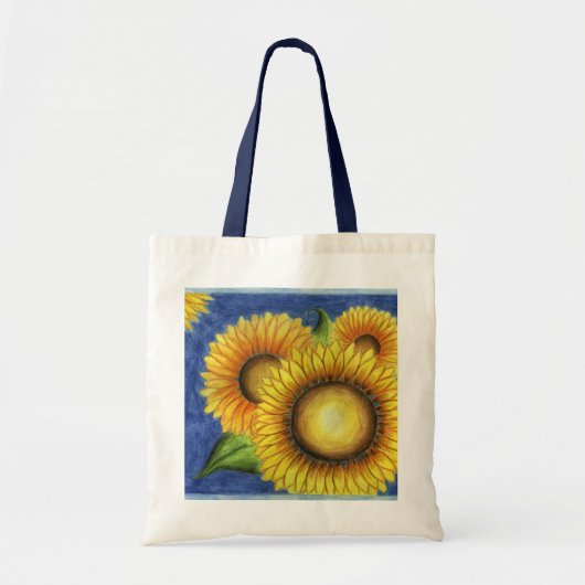 Zonnebloem Boodschappentas Tote Bag (Voorkant)