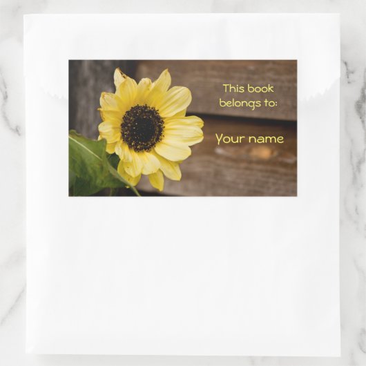 Zonnebloem bookplate sticker (Tas)