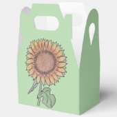 Zonnebloem Bord Groene Favoriet Box Bedankdoosjes (Open)