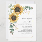 Zonnebloem Botanisch Foliage Vrijgezellenfeest Kaart (Voorkant)
