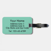 Zonnebloem Botanisch gepersonaliseerd Bagagelabel (Achterkant horizontaal)