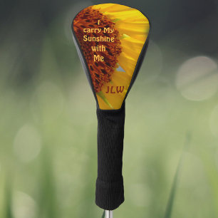 Zonnebloem Botanisch ik draag mijn zonneschijn bij Golfheadcover