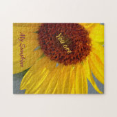 Zonnebloem Botanisch  Legpuzzel (Horizontaal)