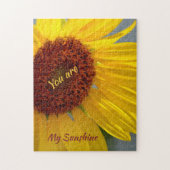 Zonnebloem Botanisch  Legpuzzel (Verticaal)