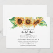 Zonnebloem Botanische Bloemen Vrijgezellenfeest Kaart (Voorkant / Achterkant)