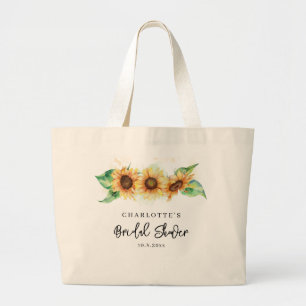 Zonnebloem Botanische Bruidsdouche Grote Tote Bag