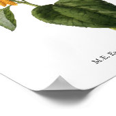 Zonnebloem Botanische Mary Eaton Poster (Hoek)