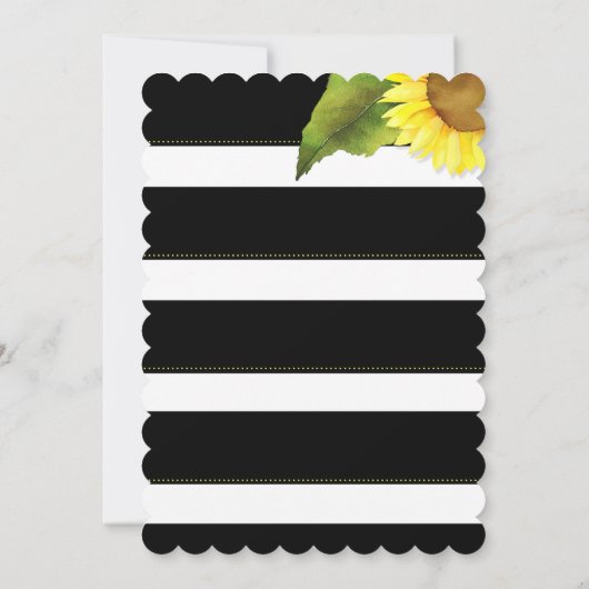 Zonnebloem Botanische Pensioen Viering Kaart (Achterkant)