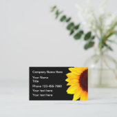 Zonnebloem Botanische Visitekaartjes (Staand voorkant)