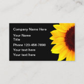 Zonnebloem Botanische Visitekaartjes (Voorkant)