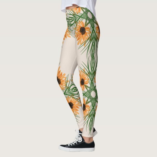 Zonnebloem Botanische Yoga Pattern Legging (Links)