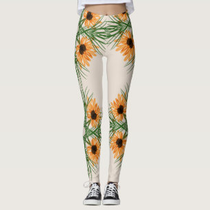 Zonnebloem Botanische Yoga Pattern Legging