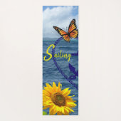 Zonnebloem Boterfly Anchor Sailing Yoga Mat (Achterkant)