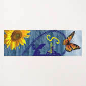 Zonnebloem Boterfly Anchor Sailing Yoga Mat (Voorkant (horizontaal))