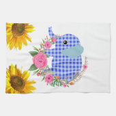 Zonnebloem Boterfly Elephant Floral Kitchen Towel Theedoek (Horizontaal)
