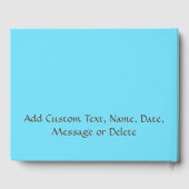 Zonnebloem Boterfly Garden Flowers personaliseren Gastenboek (Achterkant)