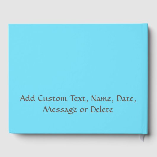 Zonnebloem Boterfly Garden Flowers personaliseren Gastenboek (Achterkant)