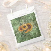 zonnebloem Bouquet Green Ephemera Bedankzakje (Geknipt)