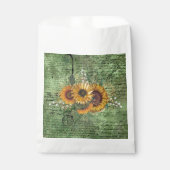 zonnebloem Bouquet Green Ephemera Bedankzakje (Voorkant)