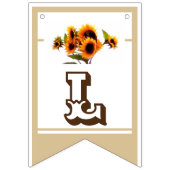 Zonnebloem Bouquet Wedding Collectie Bunting Flags Vlaggetjes (Tweede vlag)