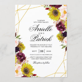 Zonnebloem Bourgondië Rode Blos Pioen Roos Kaart