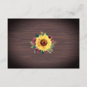 Zonnebloem Bourgondië Roos Border Wood Accommodati Informatiekaartje (Achterkant)