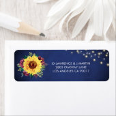 Zonnebloem Bourgondië Roos Licht Marine bruiloft a Etiket (Insitu)