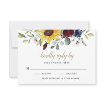 Zonnebloem Bourgondië Rozen Marineblauw Rustieke B