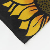 Zonnebloem... Brain Aneurysm Fleece Deken (Hoek)