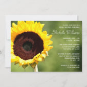 Zonnebloem Bridal Shower Invitations Kaart (Voorkant)