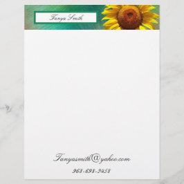 Zonnebloem Briefhoofd