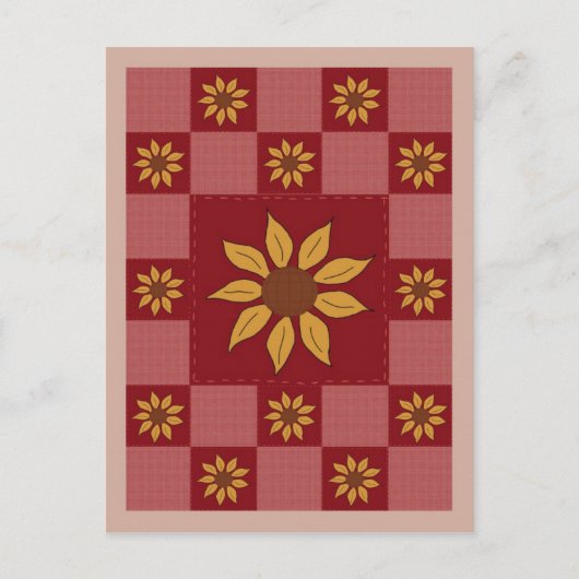 Zonnebloem Briefkaart (Voorkant)